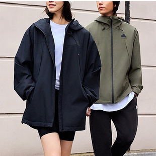 JF0962 通勤运动男女休闲连帽防风夹克外套 Adidas 阿迪达斯正品