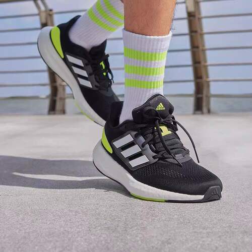 Adidas/阿迪达斯正品PUREBOOST 22男子减震透气跑步鞋HQ1449