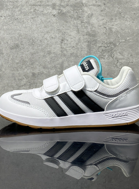 Adidas阿迪达斯正品儿童魔术贴小学生男女新款运动鞋跑步鞋JQ4765