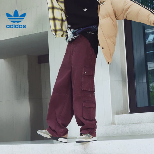 adidas阿迪达斯三叶草男子多口袋工装裤运动休闲长裤裤子IA7507