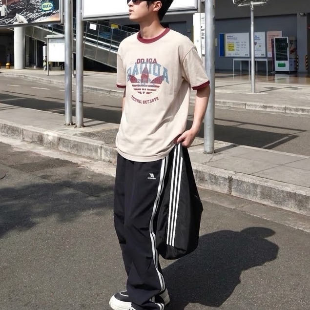 阿迪达斯26男女同款复古透气短袖