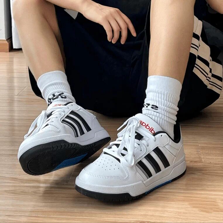 Adidas阿迪达斯小白鞋男春夏季新款正品皮面透气复古男鞋篮球板鞋