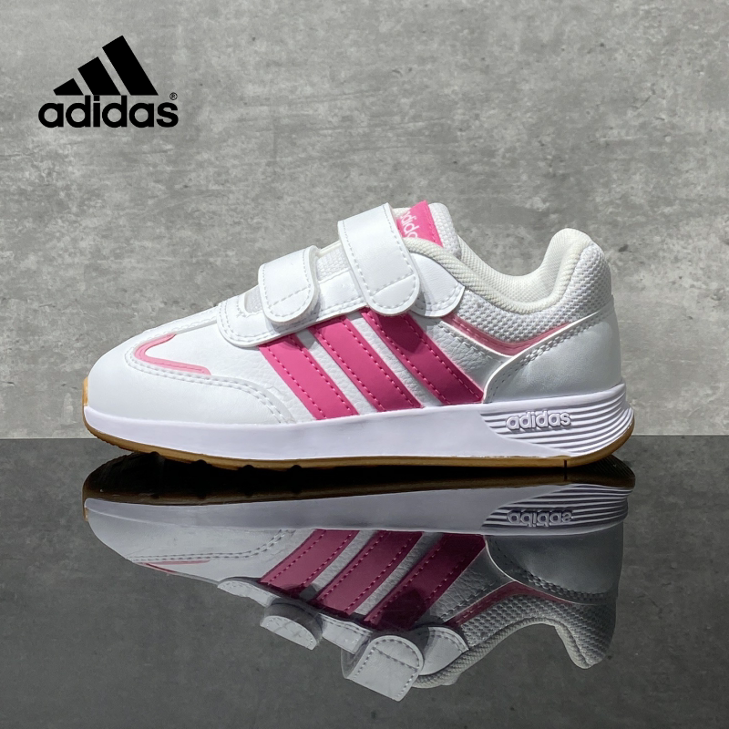 Adidas阿迪达斯正品儿童魔术贴2026春季新款运动鞋跑步鞋JI1052