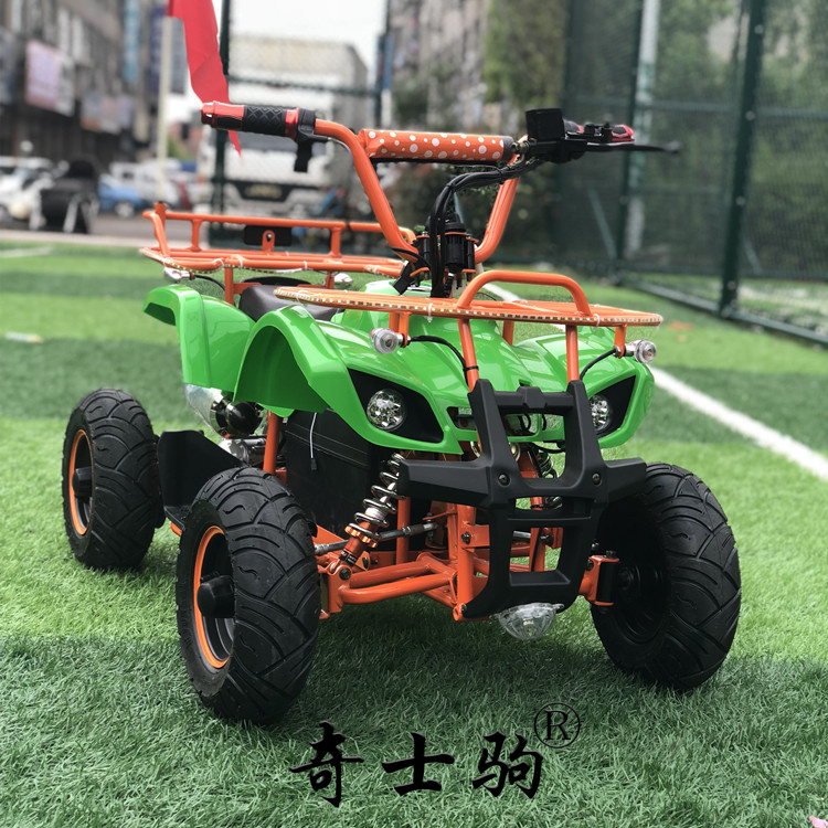 迷你电动沙滩车小型越野摩托车广场出租四轮山地车儿童公牛电瓶车