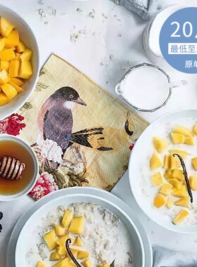 NL016餐巾纸创意婚庆印花手帕纸个性时尚彩色纸巾33牡丹中式花鸟b