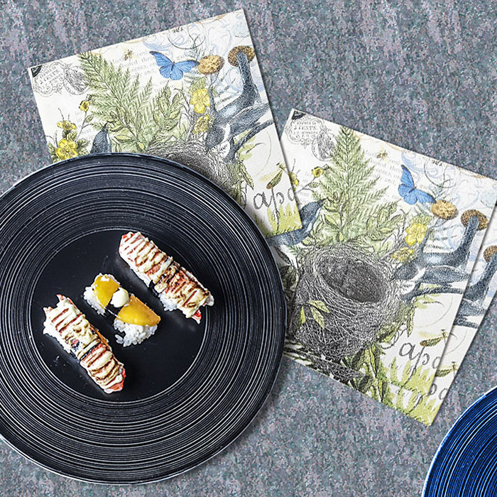 灰色鸟巢25x25cm餐巾纸家用面巾纸彩色厨房用纸擦手纸巾,洗护清洁剂/卫生巾/纸/香薰,手帕纸,淘宝优惠券,粉丝福利购,淘宝优惠卷