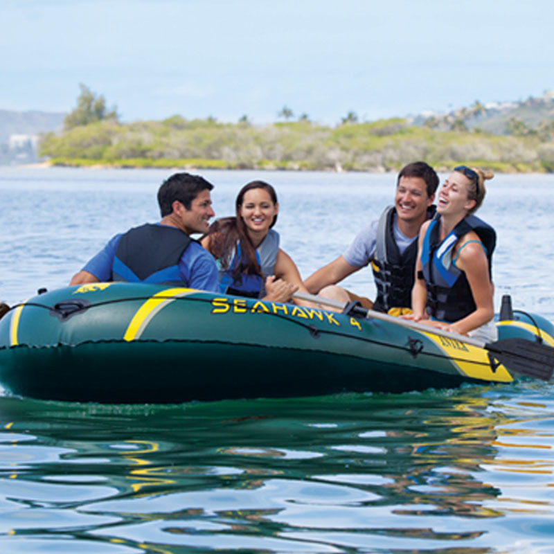 intex海鹰2-5加厚4人充气船