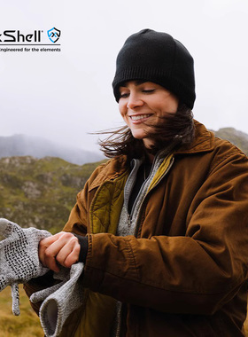 戴适DexShell冬季保暖帽DH372 户外登山滑雪风雪帽防水透气针织帽