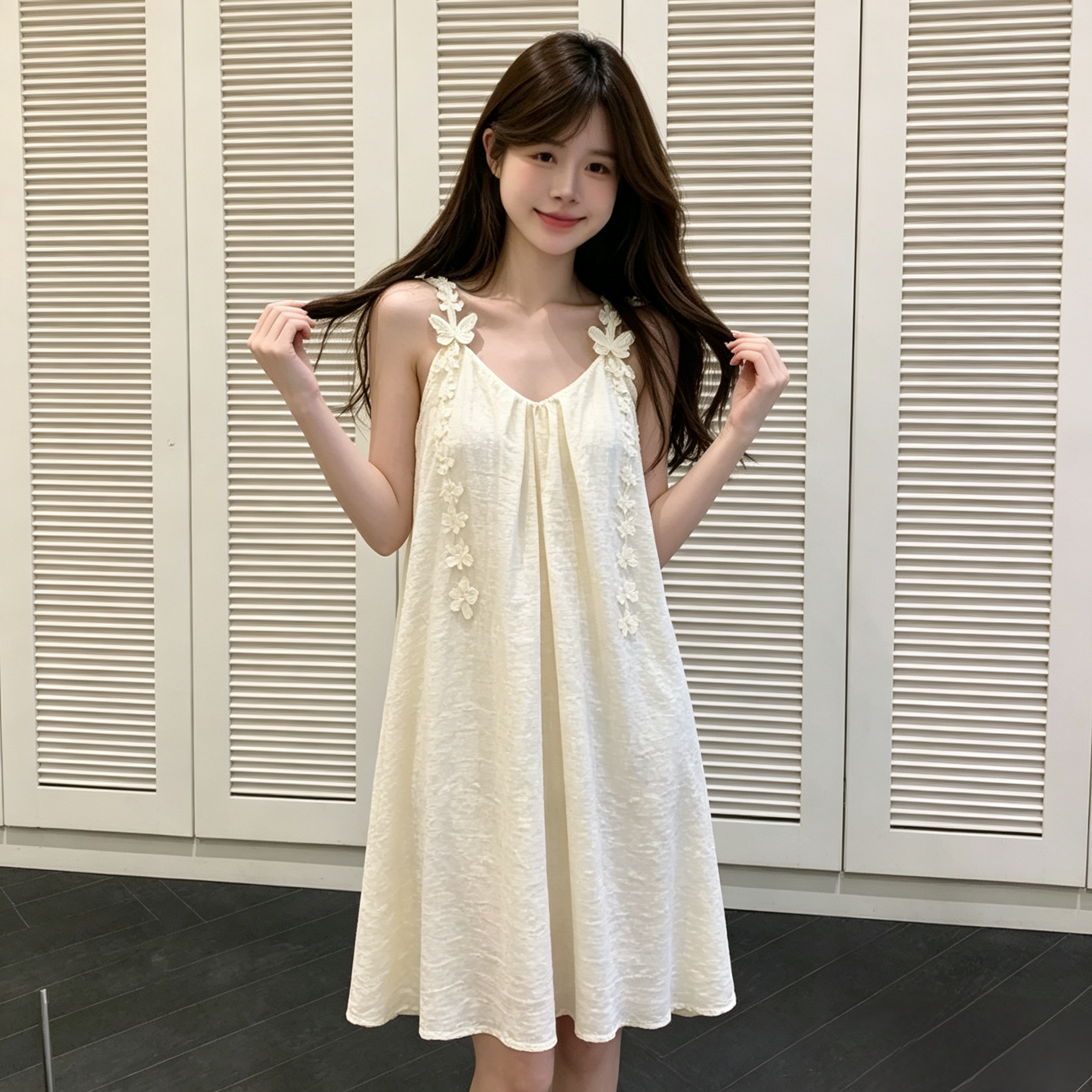 睡裙女爆款2026新款夏季女生甜美带胸垫吊带睡裙性感纯欲风可外穿