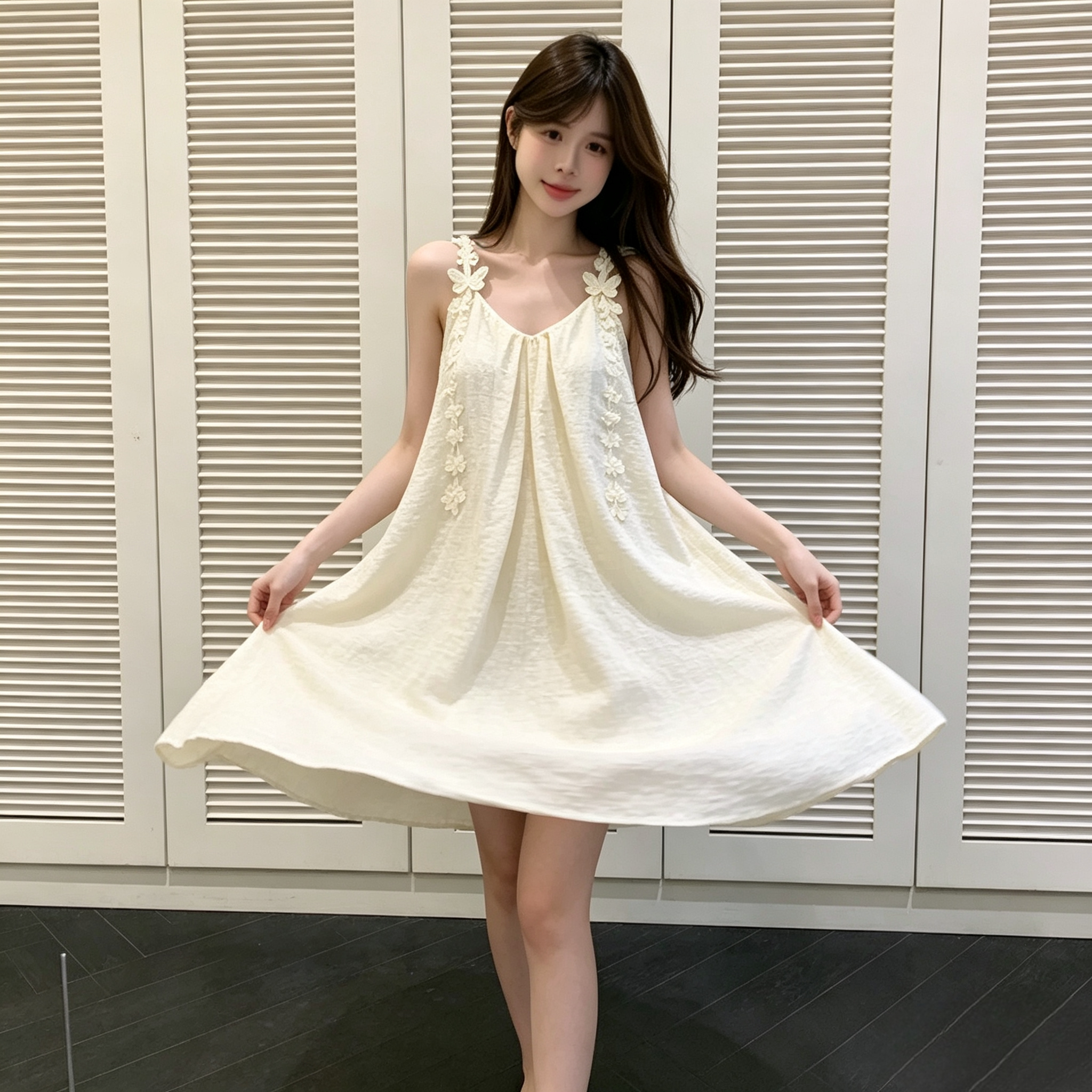 睡裙女爆款2026新款夏季女生甜美带胸垫吊带睡裙性感纯欲风可外穿