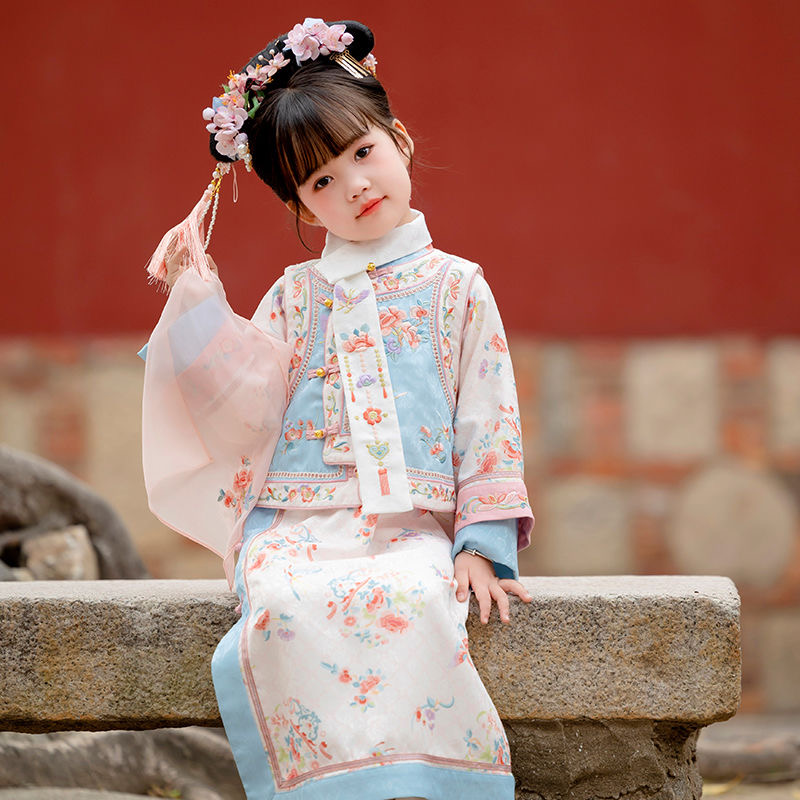 儿童汉服女童古装格格服