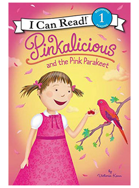 I Can Read: Level 1: Pinkalicious and the Pink Parakeet 粉红控和粉红鹦鹉  纯全英文版正版原著进口原版英语书籍