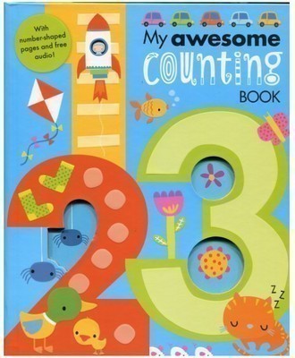 进口 1-20个字母数字读物 英文原版 My Awesome Counting Book 1-20 我的尖叫数字书 儿童识字单词工具 低幼宝宝英语数学启蒙教材