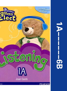 培生香港朗文小学英语教材Primary Longman Elect Listening 1听力练习册6-12岁少儿英语Pearson外国语学校教材 英文原版英语书籍