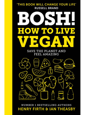 BOSH How to Live Vegan 如何过素食生活 亨利弗斯 伊恩西亚斯比 英文原版 纯全英文版正版原著进口原版英语书籍