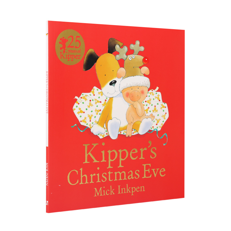 kipper's christmas eve 小狗奇普的平安夜 英文原版绘本 大开本平装 廖彩杏推荐书单 儿童启蒙早教图画2-6岁睡前读物 英语书籍