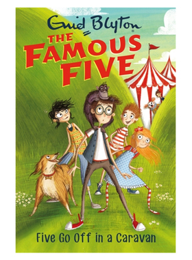 世界第一少年侦探团5：古怪马戏团的坏小丑 Five Go Off In A Caravan Book 5 (Famous Five)  英文儿童读物 纯全英文正版英语书籍