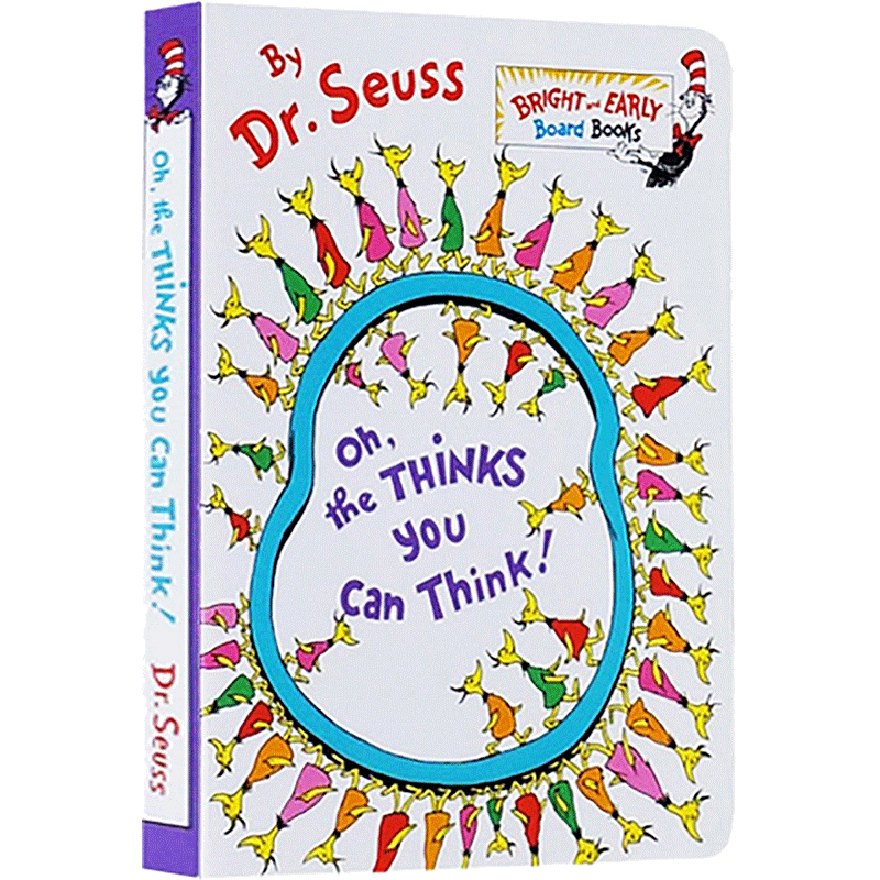 英文原版绘本 Oh, the Thinks You Can Think 苏斯博士 你能有多少奇思妙想 Dr. Seuss 纸板书 幼儿读本 纯全英文正版英语书籍