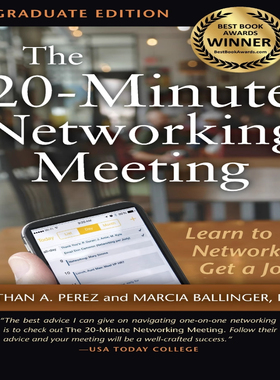 【预售 按需印刷】英文小说The 20-Minute Networking Meeting - Graduate Edition20分钟的社交会议-毕业生版 英文正版 进口书