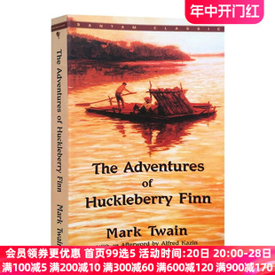 世界文学名著 Adventures 英文原版 Twain汤姆索亚历险记续集 The Finn马克吐温Mark 哈克贝利费恩历险记 Huckleberry 英语书籍