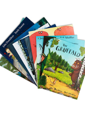 英文绘本Julia Donaldson茱莉亚唐纳森10册套装The gruffalo 's Child咕噜牛小妞妞儿童图画阅读书籍7-12岁英语绘 原版书籍 迪赛纳