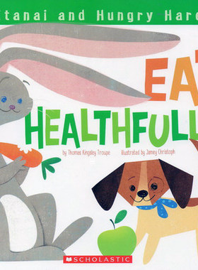 英文原版绘本 缇塔耐的健康好习惯 Kitanai's Healthy Habits: Eat Healthfully 纸折的狗狗和饥饿的野兔 9789810950187