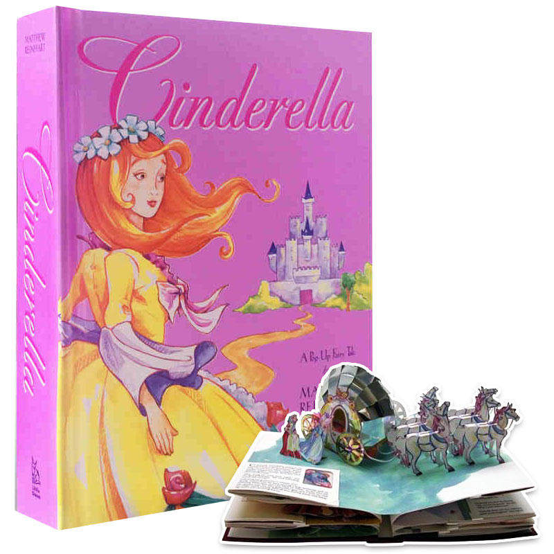灰姑娘立体书 英文原版绘本 Cinderella Pop Up book 3D 少儿儿童英文英语绘本 A Pop Up Fairy Tale 儿童节礼 进口英语书籍
