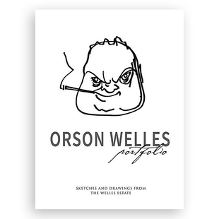 现货奥逊威尔斯的电影服装布景画册 艺术设计 英文原版 Orson Welles Portfolio 电影天才 精装 原版畅销书 纯全英文正版英语书籍