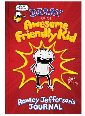 小屁孩日记番外篇 好孩子日记 美版 英文原版Diary of an Awesome Friendly Kid 精装 小鬼头日记 a Wimpy Kid 儿童漫画 英语书籍