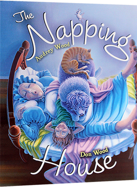 打瞌睡的房子 英文原版绘本 The Napping House board book 廖彩杏吴敏兰推荐书单 纸板书 儿童启蒙 卡板书 纯全英文正版英语书籍