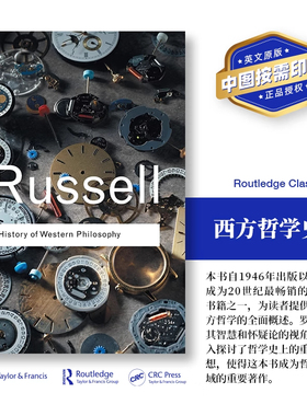 【预售 按需印刷】西方哲学史 History of Western Philosophy 「 Routledge Classics 」