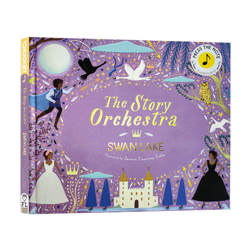 【中图英文】the story orchestra swan lake 故事管弦乐队:天鹅湖 发音书 jessica courtney tickle 英文原版绘本 儿童图画书
