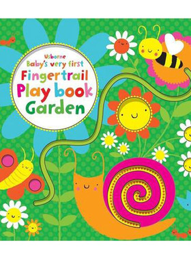 花园纸板书 英文原版 Baby's very first Fingertrail Play book Garden 儿童启蒙早教纸板翻翻书 纯全英文版正版原著英语书籍