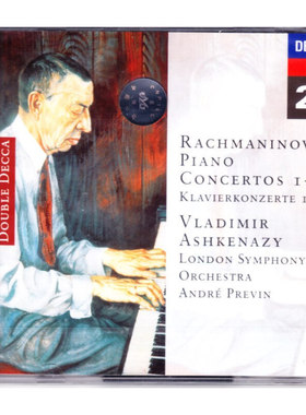 【原装进口】拉赫玛尼诺夫: 钢琴协奏曲No.1-4 2CD 进口CD