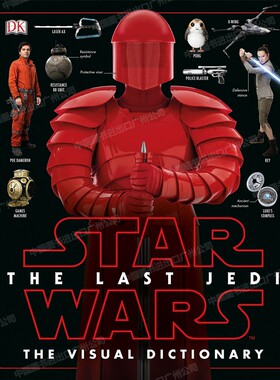 最后的绝地武士 星球大战8 视觉 DK百科图解词典 英文 Star Wars the Last Jedi the Visual Dictionary 精装大开本 原版英语书籍