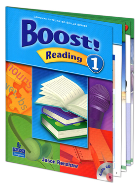 美国培生朗文中学英语教材 阅读分级强化训练1级 英文原版 Boost Reading L1 青少年阅读练习技能培训 学生用书+CD 原版英语书籍