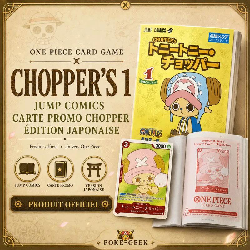现货 漫画 航海王 多尼乔巴 限定卡牌游戏 日文原版 ONE PIECE CHOPPER's 1 Jump Comics 海贼王 集英社 画集日本动漫小说正版书籍