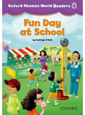 牛津少儿英语自然拼读教材 Oxford Phonics World 4 Reader: Fun Day at School 牛津语音世界 第4级 学校的有趣一天