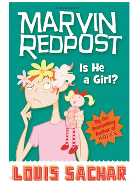 麻烦精马文系列3 英文原版 Marvin Redpost Is He a Girl? Book 3 英文版 儿童读物 快乐瓢虫甜心  Louis Sachar 进口英语原版书籍