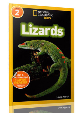 【中图原版】英文原版进口National Geographic Readers: Lizards 国家地理：蜥蜴 美国国家地理分级阅读 少儿科普百科英语童书