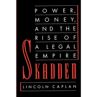 Power 进口书 Money Skadden 英文正版 斯卡登：权力金钱与法律帝国 预售 Legal 按需印刷 Empire and the 崛起 Rise