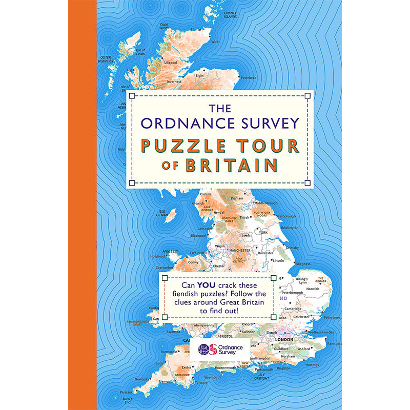 the ordnance survey puzzle tour of britain : a journey around britain in puzzles 英文原版  纯全英文正版英语书籍