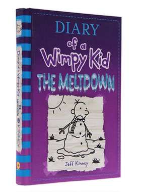 现货小屁孩日记13 美版 精装 英文原版 Diary of a Wimpy Kid#13 The Meltdown 杰夫金尼 Jeff Kinney 8-12岁儿童读物 英语书籍