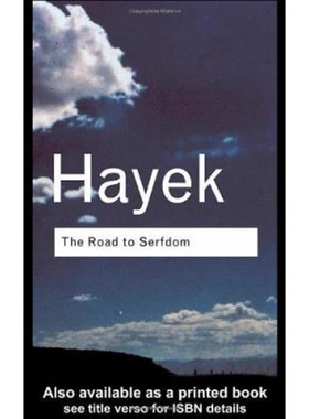 【预售 按需印刷】通往奴役之路 奴隶制之路 哈耶克 The Road to Serfdom 「 Routledge Classics 」