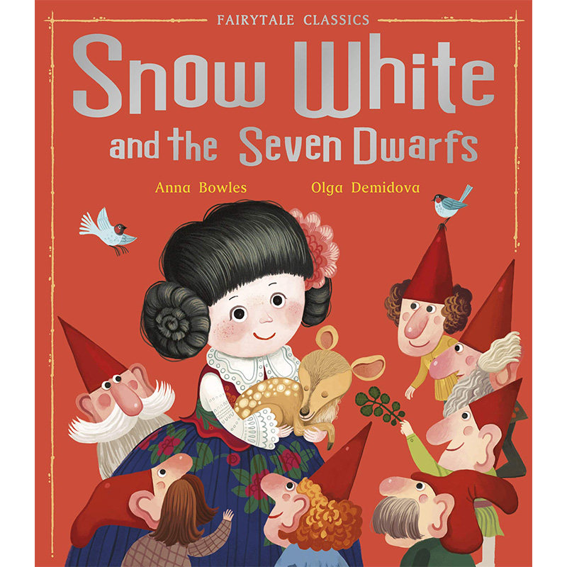 snow white and the seven dwarfs 白雪公主和七个小矮人 英文原版 经典童话故事儿童英文绘本精装版 纯全英文正版英语书籍