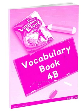 培生朗文小学 Primary Longman Elect Vocab 4B 词汇练习手册 6-12岁英语教材 英文原版 进口英语书籍