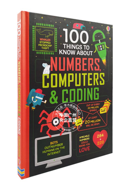 【中图原版】usborne 关于数字计算机编程的100件事 英文原版 100 things to know about Numbers Computers Coding