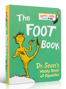 【中图原版】绘本 千奇百怪的脚纸板书 The Foot Book: Dr. Seuss's Wacky Book of Opposites 苏斯博士 廖彩杏 低幼宝宝启蒙阅读