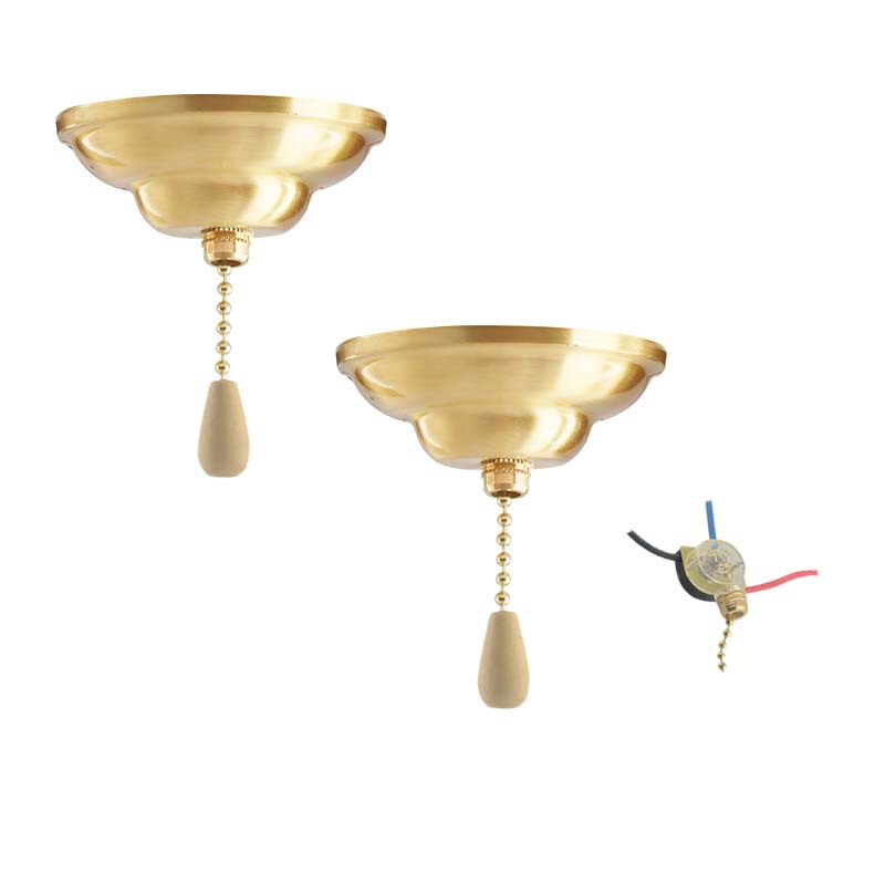 天花双控拉线开关 10a拉绳开关 吊灯灯拉绳开关灯饰灯具diy配件