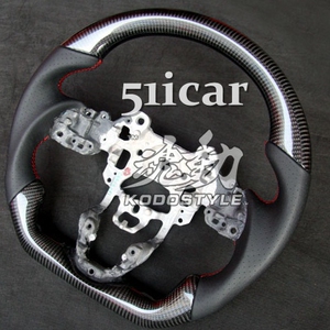 马自达3/阿特兹/马自达6碳纤方向盘 魂动运动碳纤D型盘 排挡头